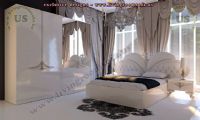 white avantgarde bedroom decoration idea