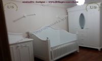 white baby room design idea