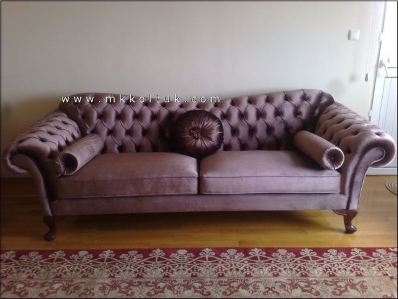 Velvet Chesterfield Couch