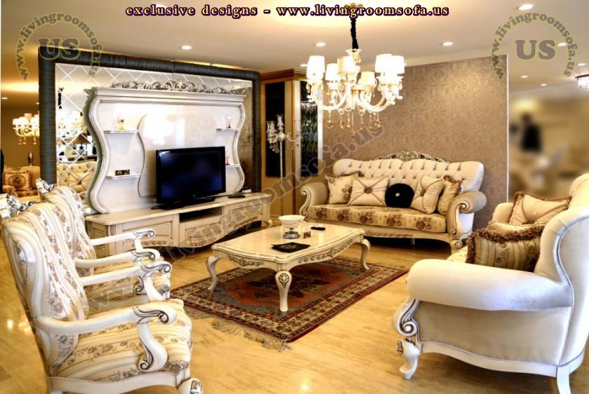 avantgarde sofa set and tv unit for living room