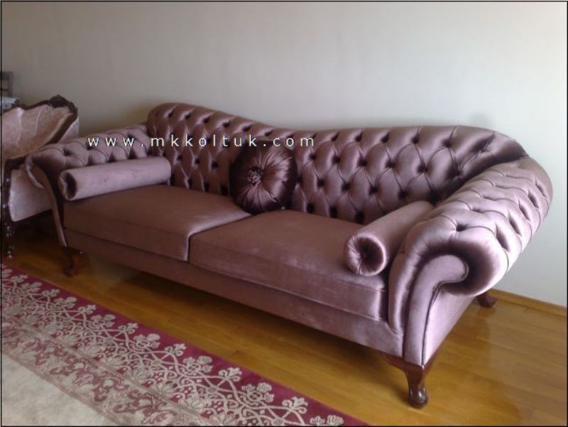 birght velvet chesterfield