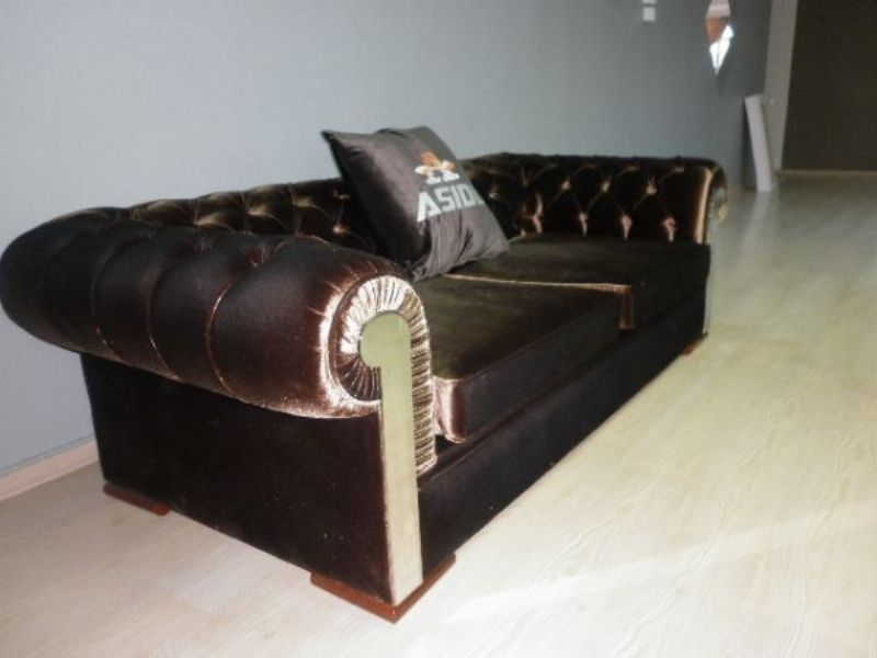 brown chesterfield sofa