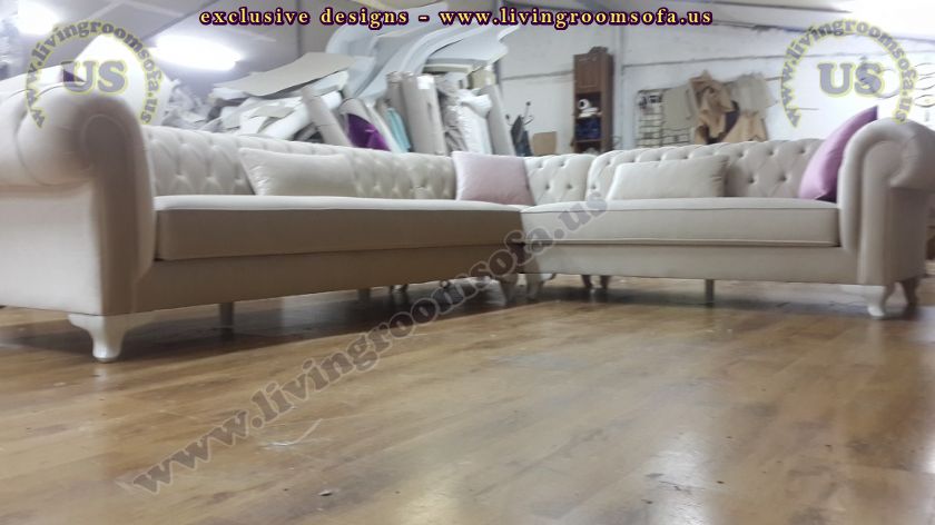 chesterfield corner sofa design for living room