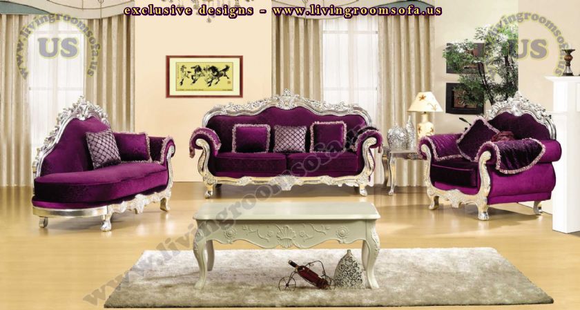 classical maroon sofa set living room design