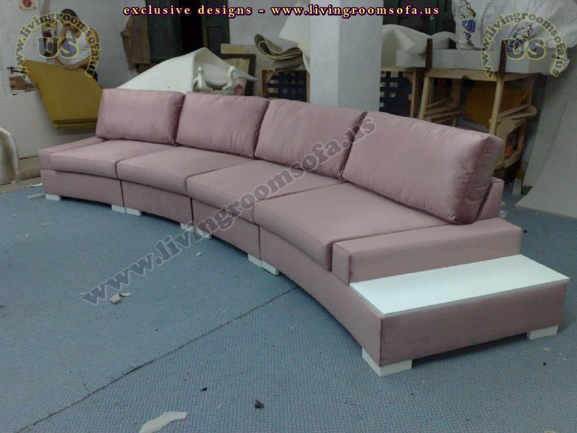 curved sectional sofa design