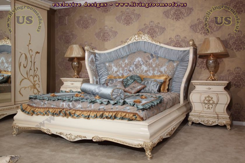 excellent bedroom bed design carved wooden