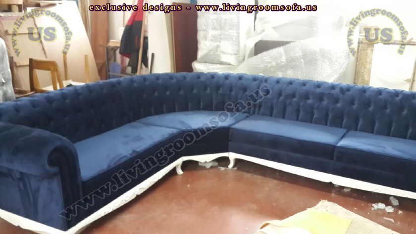 exclusive work chesterfield l shaped sofa