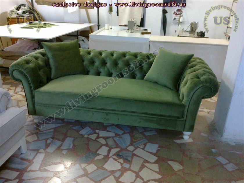 green chesterfield usa design