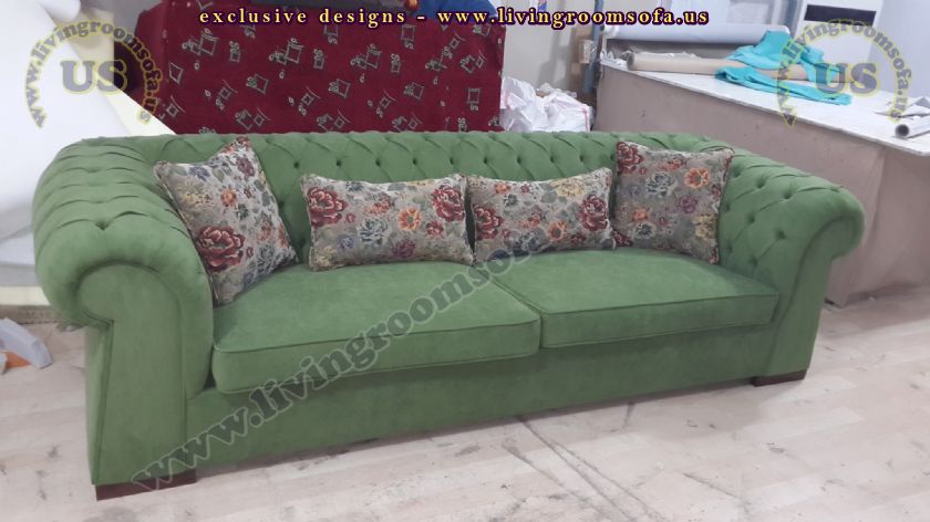 green classic couches