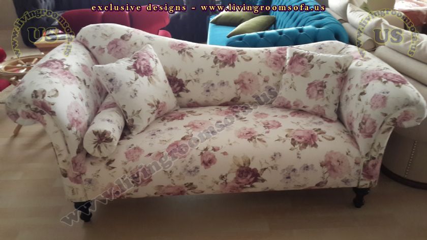 loveseat for girls flower patterned