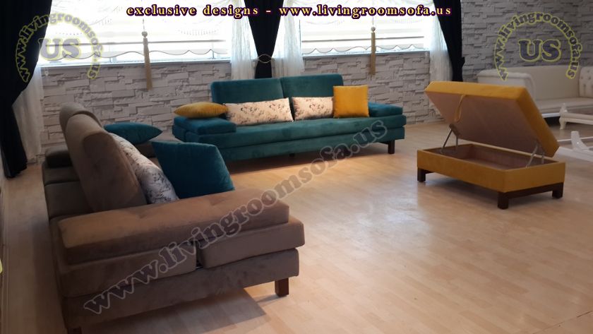 modern sofa sets with ottoman, living room design
