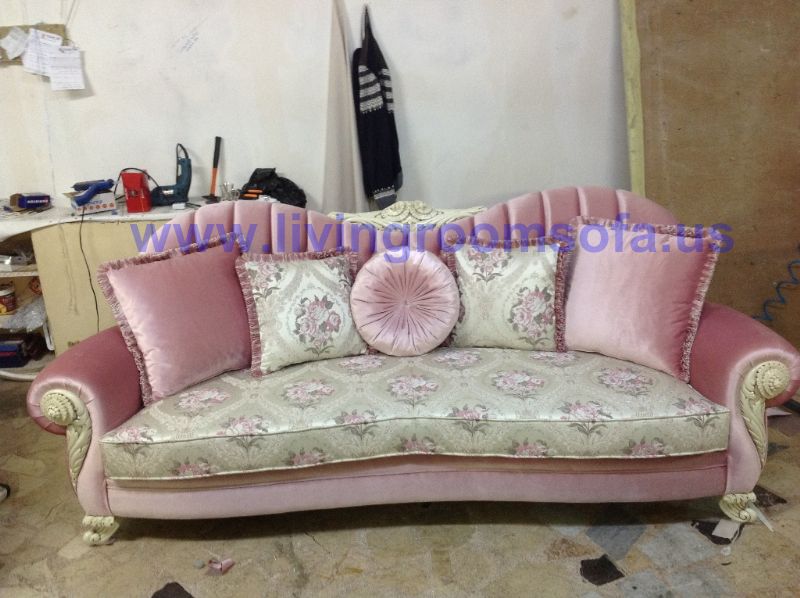 pink avant-garde classic sofa