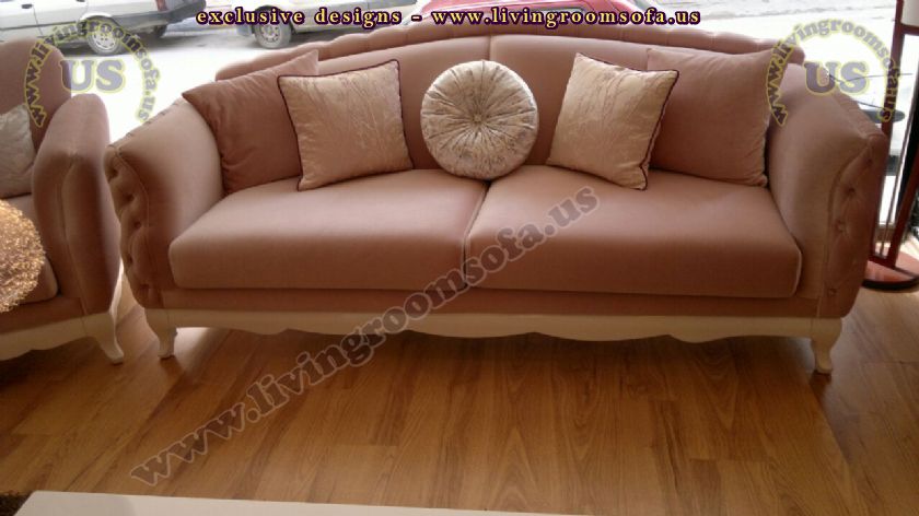 pink velvet avantgarde couch design