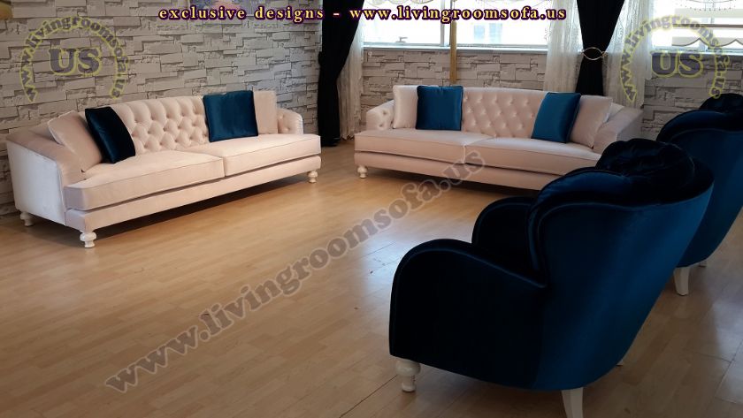 quilted avantgarde sofa set design idea