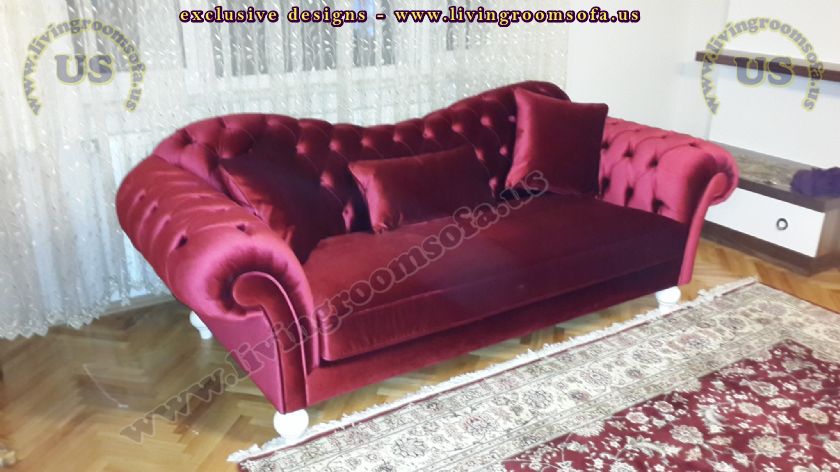 red sofa elegant design
