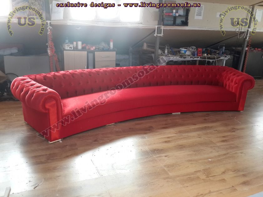 red velvet chesterfield sofa shiny living room