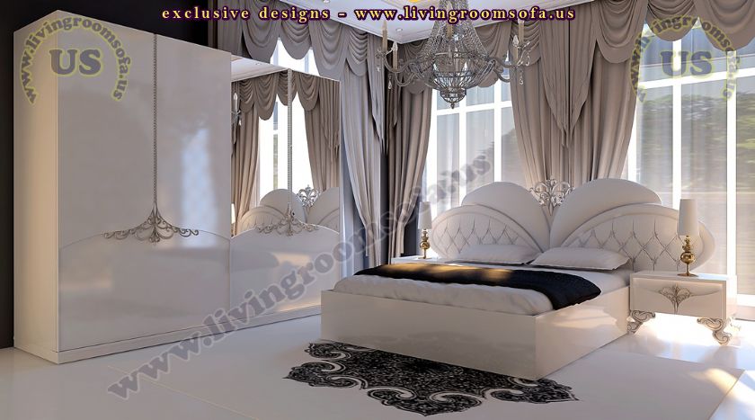 white avantgarde bedroom decoration idea