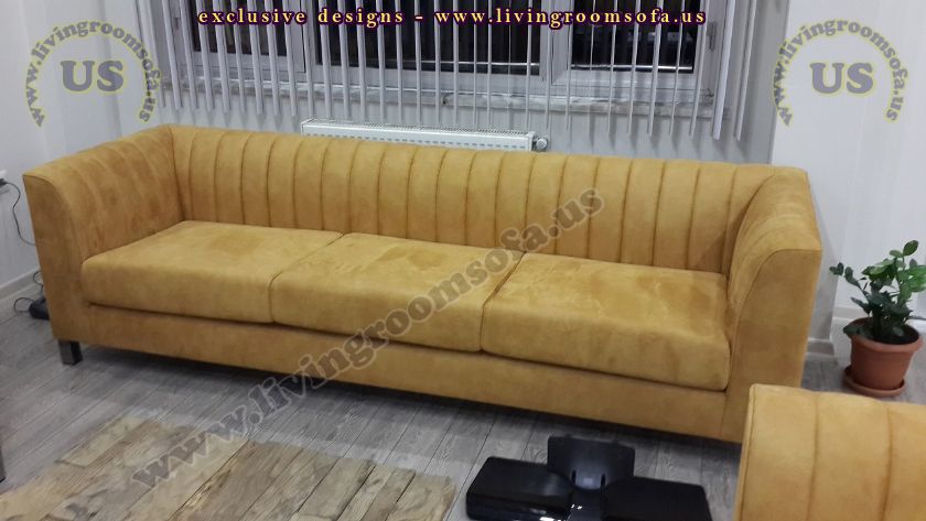 yellow beautiful modern couch for living room